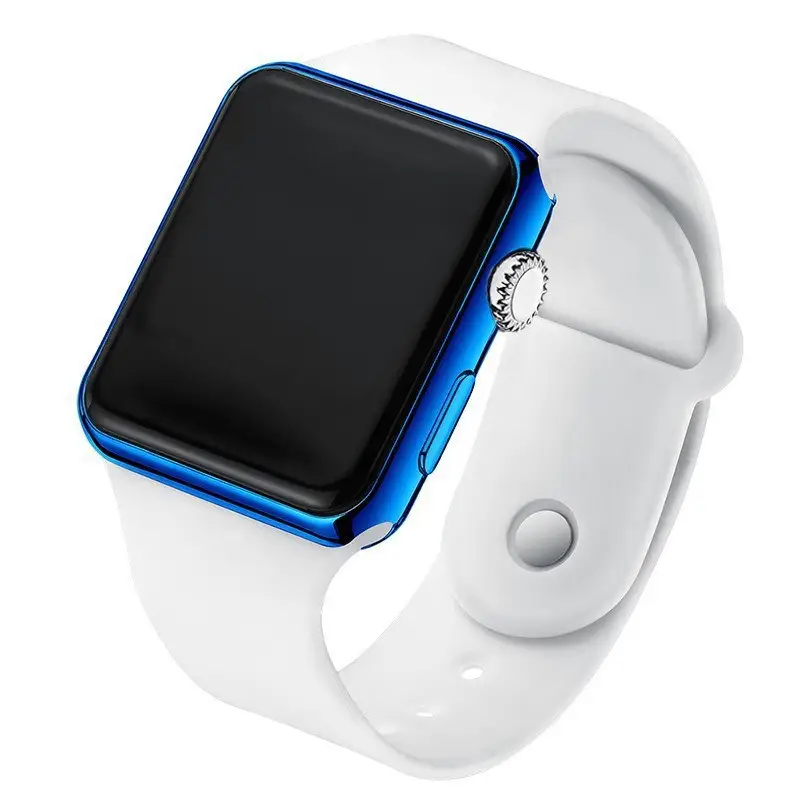 Luminous Electroplated Sunglasses with High-Looking Digital Watch
