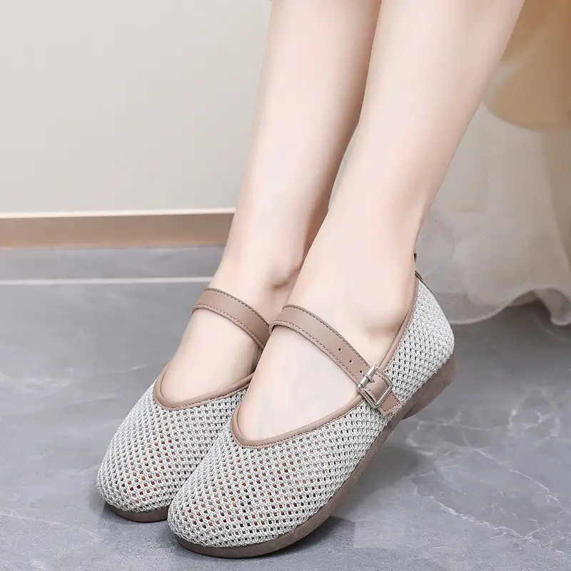 Women Fly Woven Mesh Mary Jane Shoes 2025 - Image 6