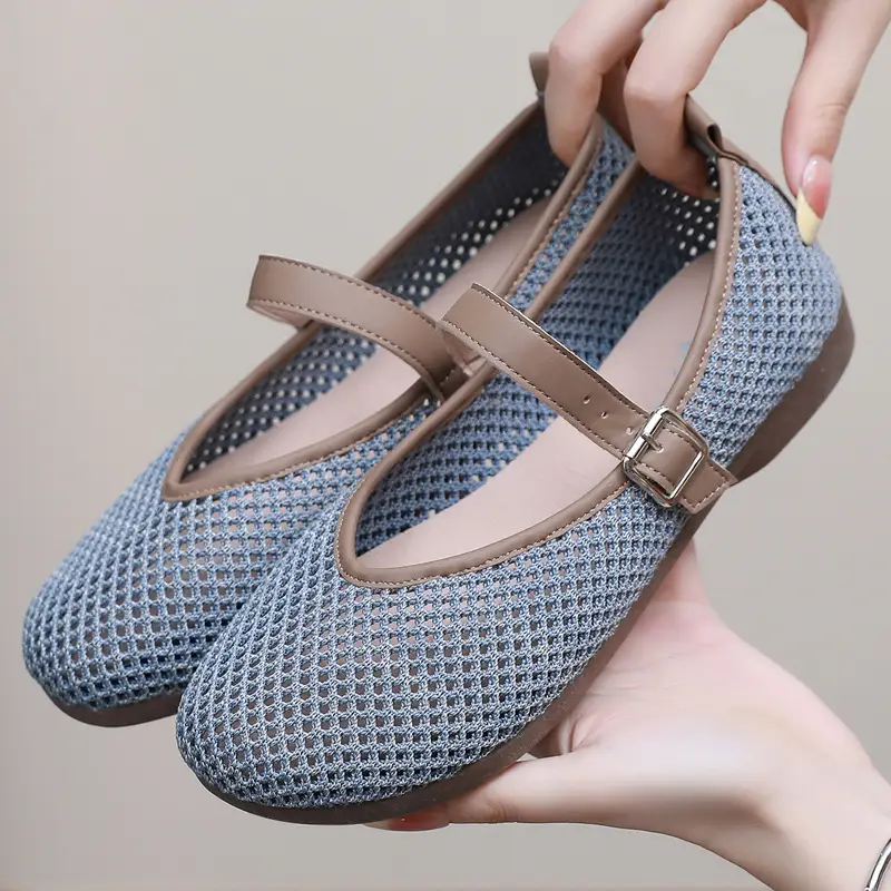 Women Fly Woven Mesh Mary Jane Shoes 2025 - Image 2