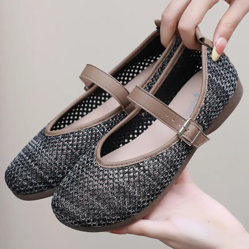 Women Fly Woven Mesh Mary Jane Shoes 2025 - Image 3