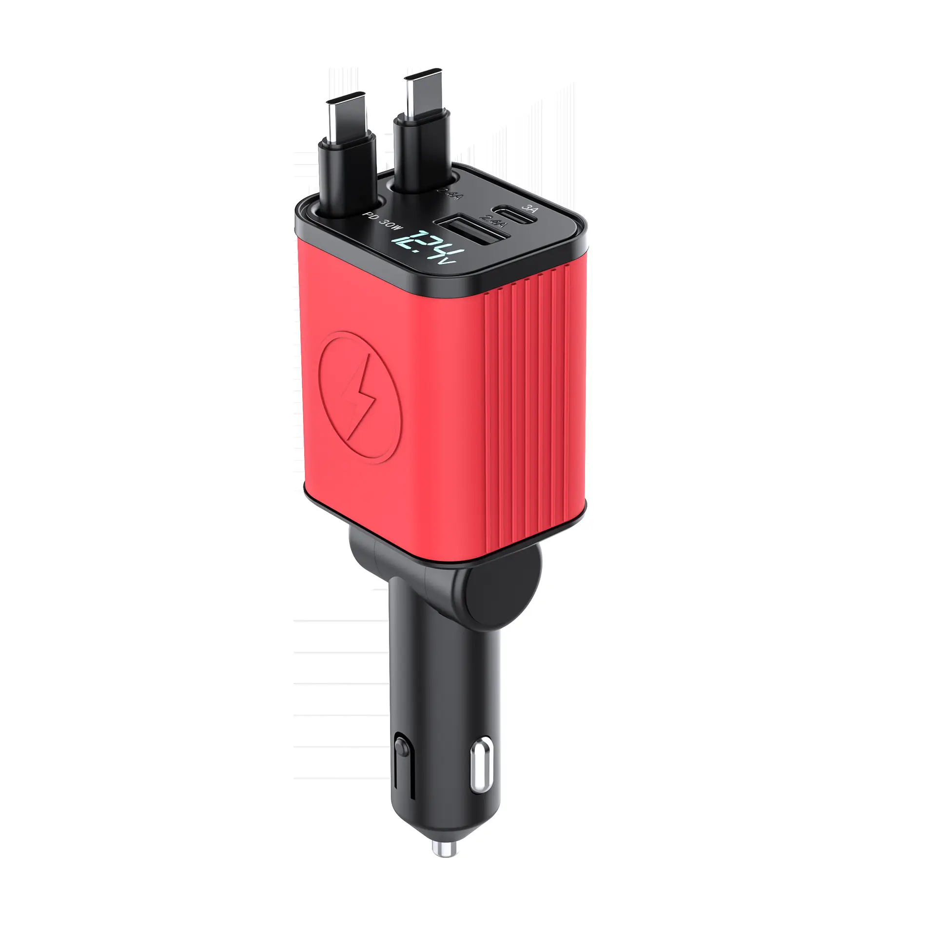 Multifunctional Car Charger with Digital Display & Silicone Case — feature 26