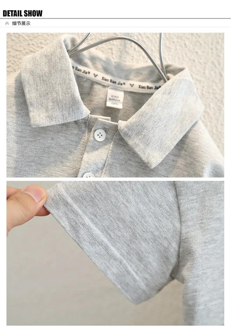 Children's Grey Polo Shirt Summer 2025 — feature 14