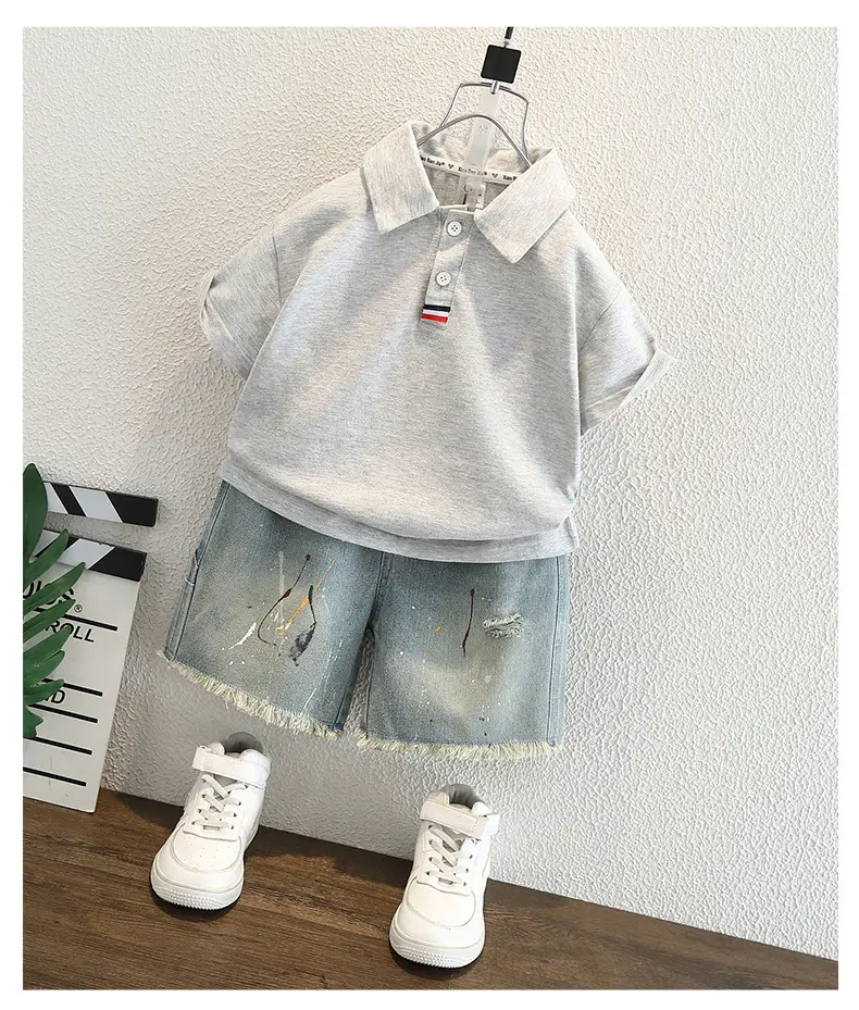 Children's Grey Polo Shirt Summer 2025 — feature 5