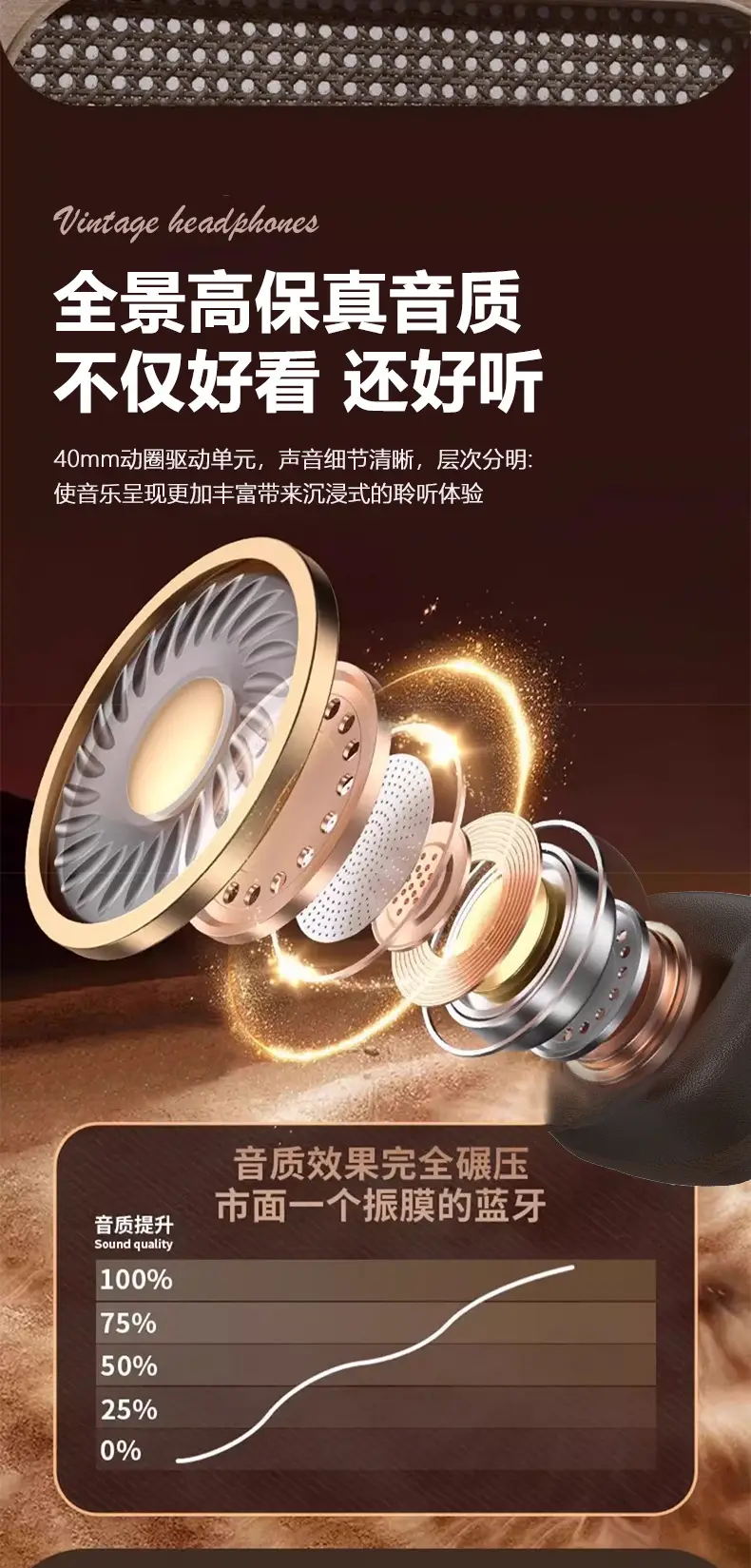 2026 Bluetooth 5.3 Over Ear Headphones with Heavy Bass — feature 7