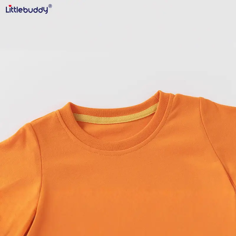 2025 Summer Boys T-Shirt Orange Koala Print - Image 4