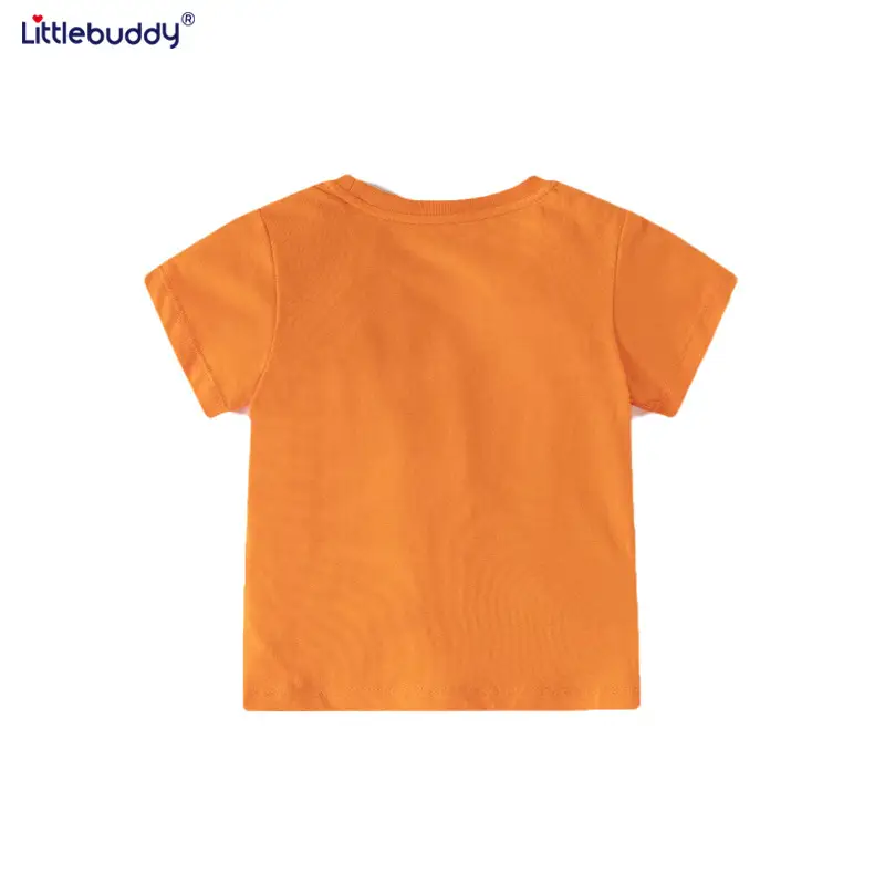2025 Summer Boys T-Shirt Orange Koala Print - Image 5