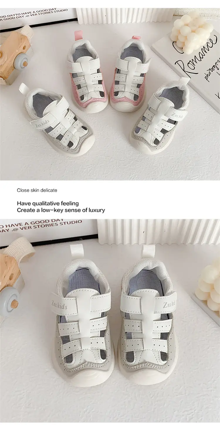 Pink Mesh Toddler Sandals for Girls Summer Wear — feature 12