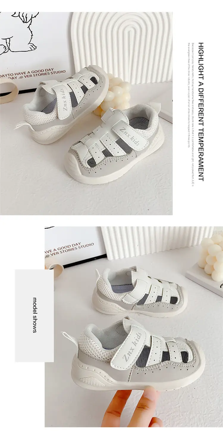 Pink Mesh Toddler Sandals for Girls Summer Wear — feature 15