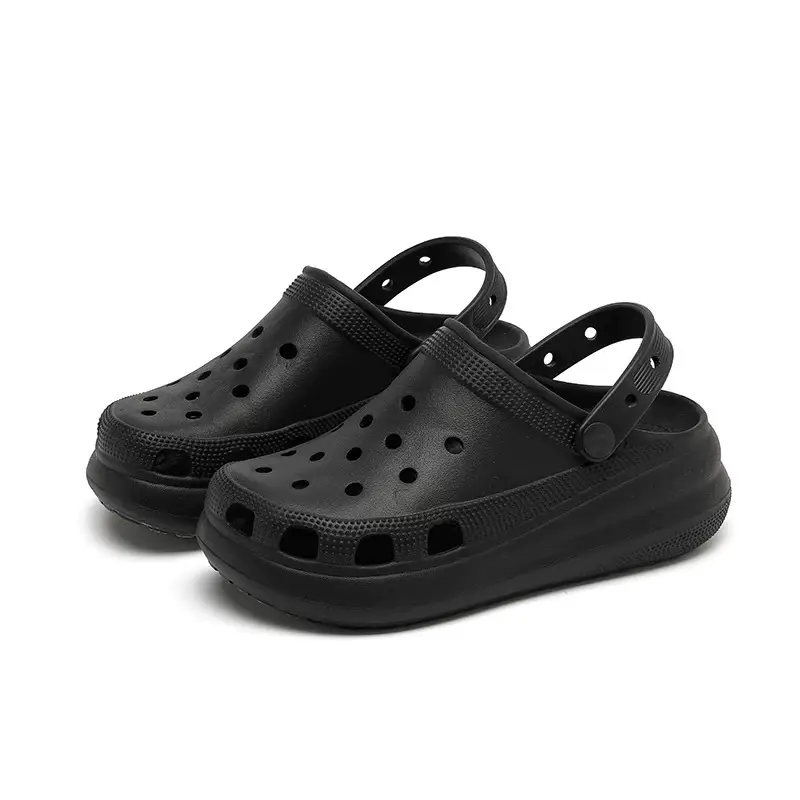 Puff Croc Shoes Women's Summer Non-Slip Thick-Soled Baotou Slippers Breathable Deodorant Eva Wear-Resistant Couple Beach Sandals - Image 6
