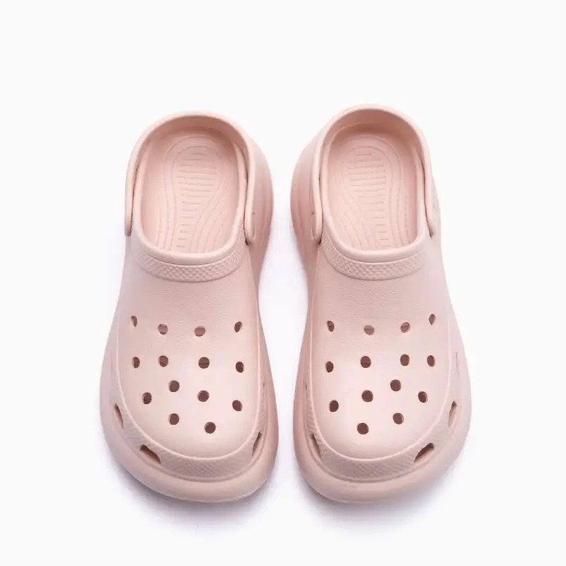 Puff Croc Shoes Women's Summer Non-Slip Thick-Soled Baotou Slippers Breathable Deodorant Eva Wear-Resistant Couple Beach Sandals - Image 8