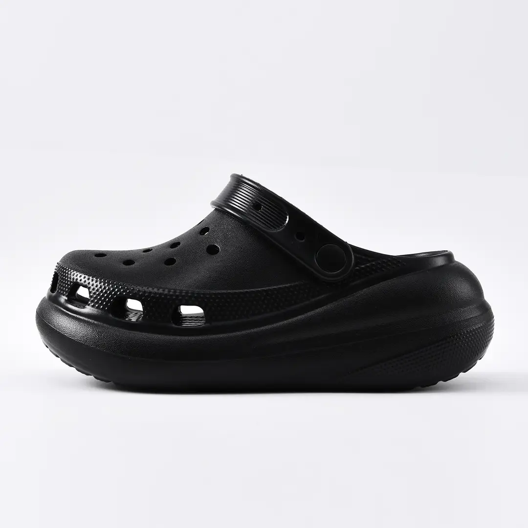 Puff Croc Shoes Women's Summer Non-Slip Thick-Soled Baotou Slippers Breathable Deodorant Eva Wear-Resistant Couple Beach Sandals - Image 2