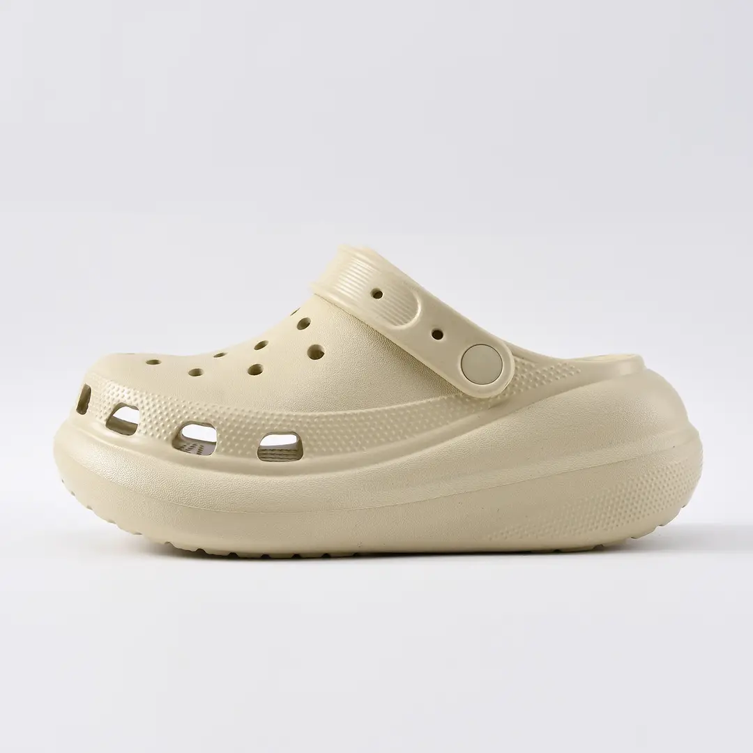 Puff Croc Shoes Women's Summer Non-Slip Thick-Soled Baotou Slippers Breathable Deodorant Eva Wear-Resistant Couple Beach Sandals - Image 3
