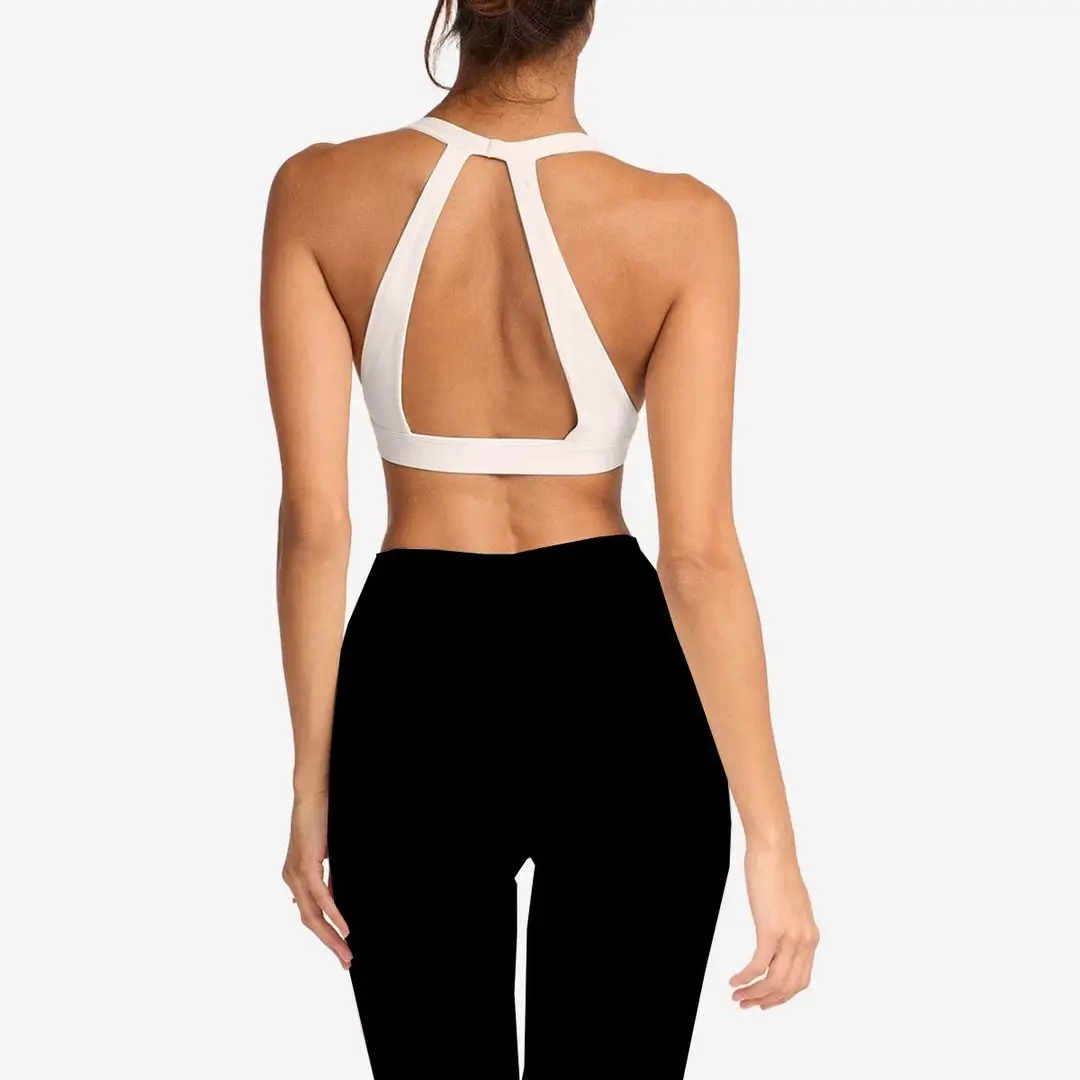 Foreign Trade Cross-Border Yoga Suit for Women with Chest Pads, Chest-Wrapped and Beautiful Back Bra, High-Waisted Quick-Drying Sports Fitness Training Pants