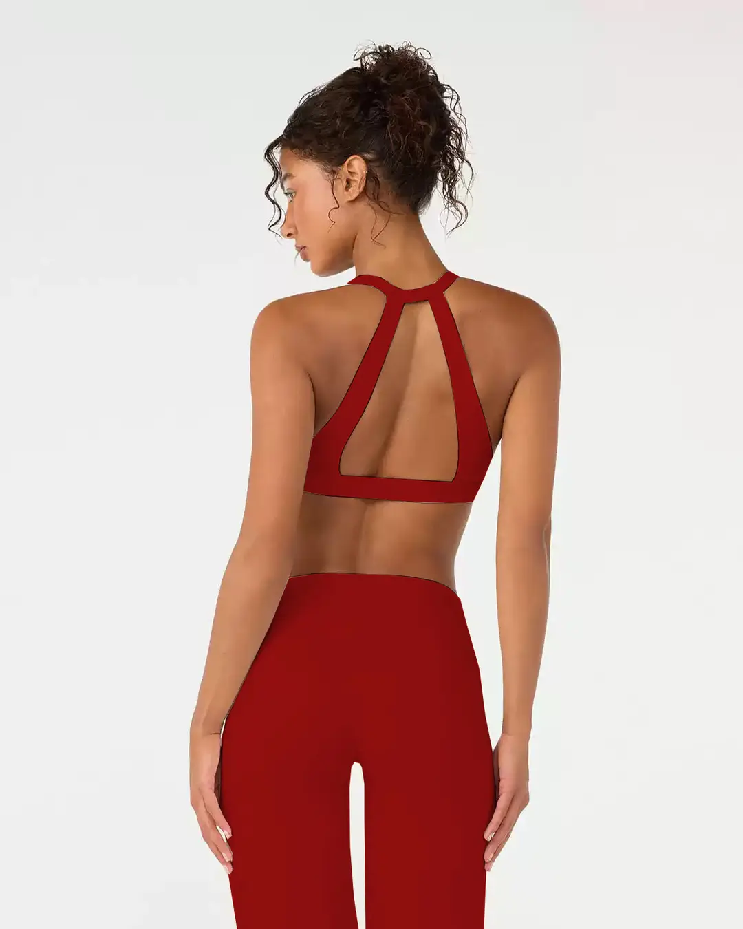 Foreign Trade Cross-Border Yoga Suit for Women with Chest Pads, Chest-Wrapped and Beautiful Back Bra, High-Waisted Quick-Drying Sports Fitness Training Pants — feature 13