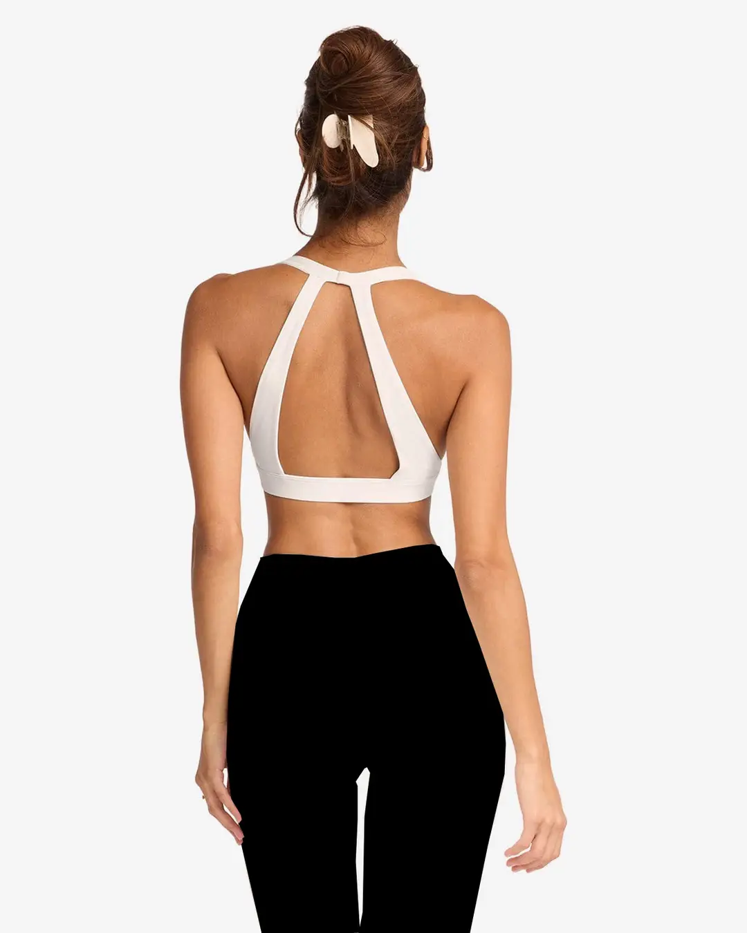 Foreign Trade Cross-Border Yoga Suit for Women with Chest Pads, Chest-Wrapped and Beautiful Back Bra, High-Waisted Quick-Drying Sports Fitness Training Pants — feature 14