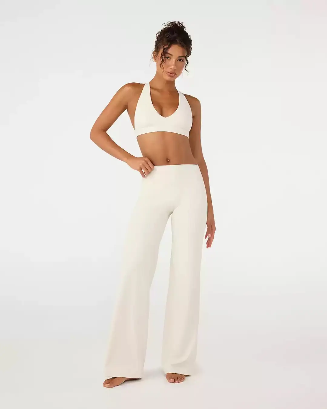 Foreign Trade Cross-Border Yoga Suit for Women with Chest Pads, Chest-Wrapped and Beautiful Back Bra, High-Waisted Quick-Drying Sports Fitness Training Pants — feature 17