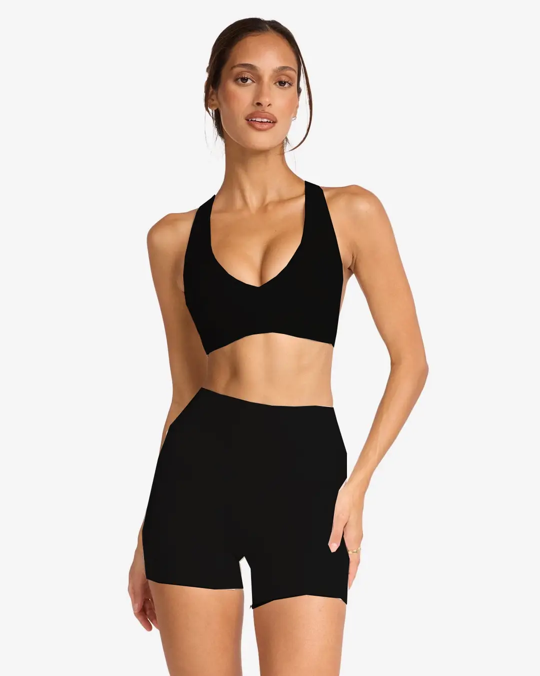 Foreign Trade Cross-Border Yoga Suit for Women with Chest Pads, Chest-Wrapped and Beautiful Back Bra, High-Waisted Quick-Drying Sports Fitness Training Pants — feature 22
