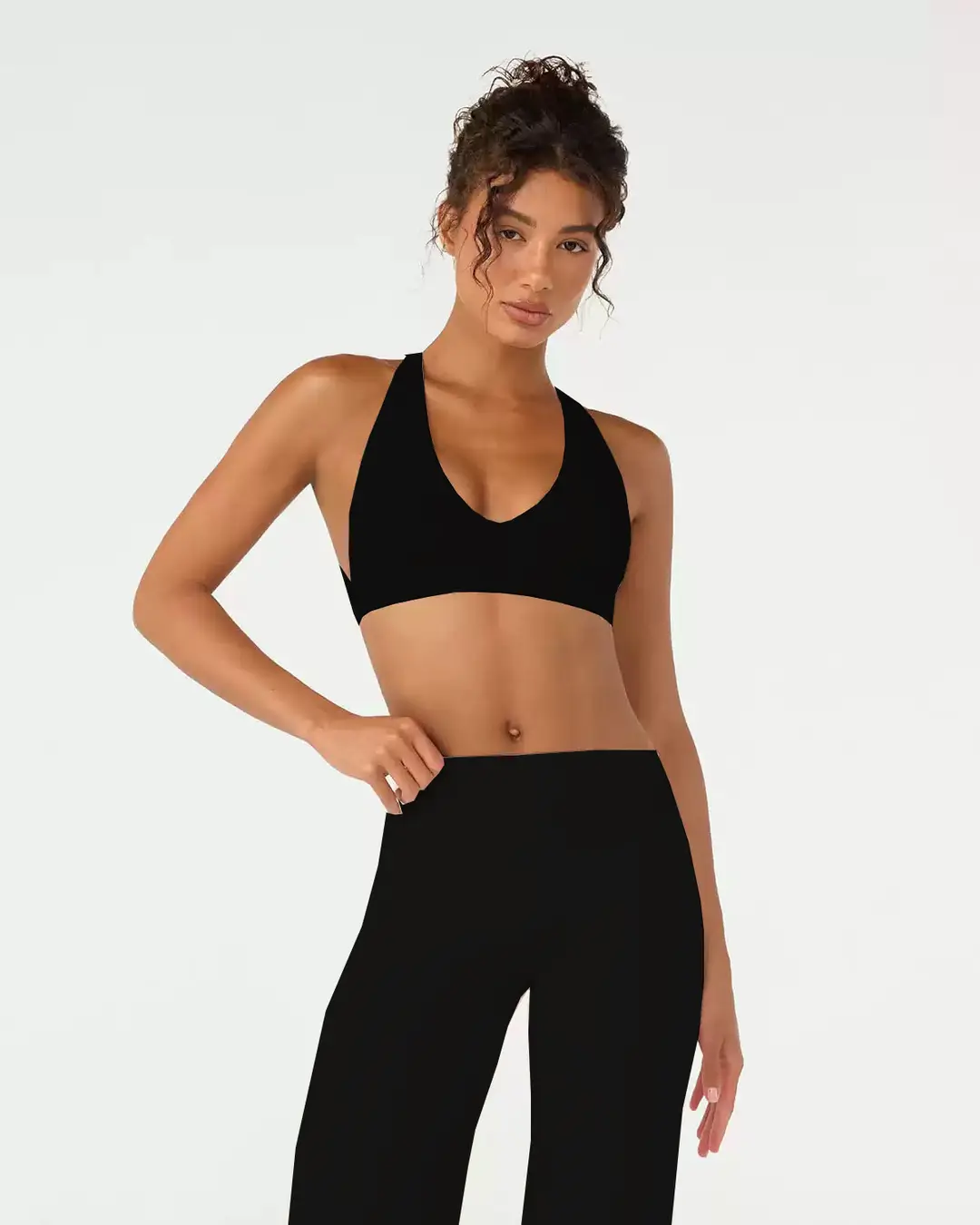 Foreign Trade Cross-Border Yoga Suit for Women with Chest Pads, Chest-Wrapped and Beautiful Back Bra, High-Waisted Quick-Drying Sports Fitness Training Pants — feature 25