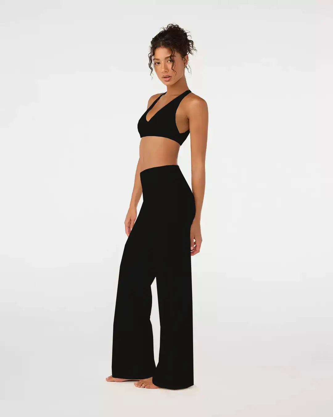 Foreign Trade Cross-Border Yoga Suit for Women with Chest Pads, Chest-Wrapped and Beautiful Back Bra, High-Waisted Quick-Drying Sports Fitness Training Pants — feature 28