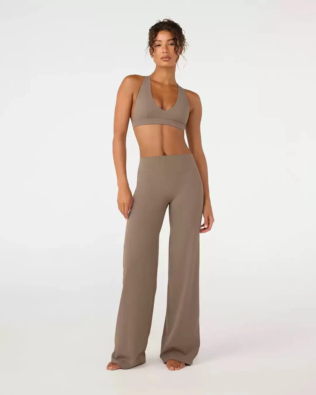 Foreign Trade Cross-Border Yoga Suit for Women with Chest Pads, Chest-Wrapped and Beautiful Back Bra, High-Waisted Quick-Drying Sports Fitness Training Pants — feature 30