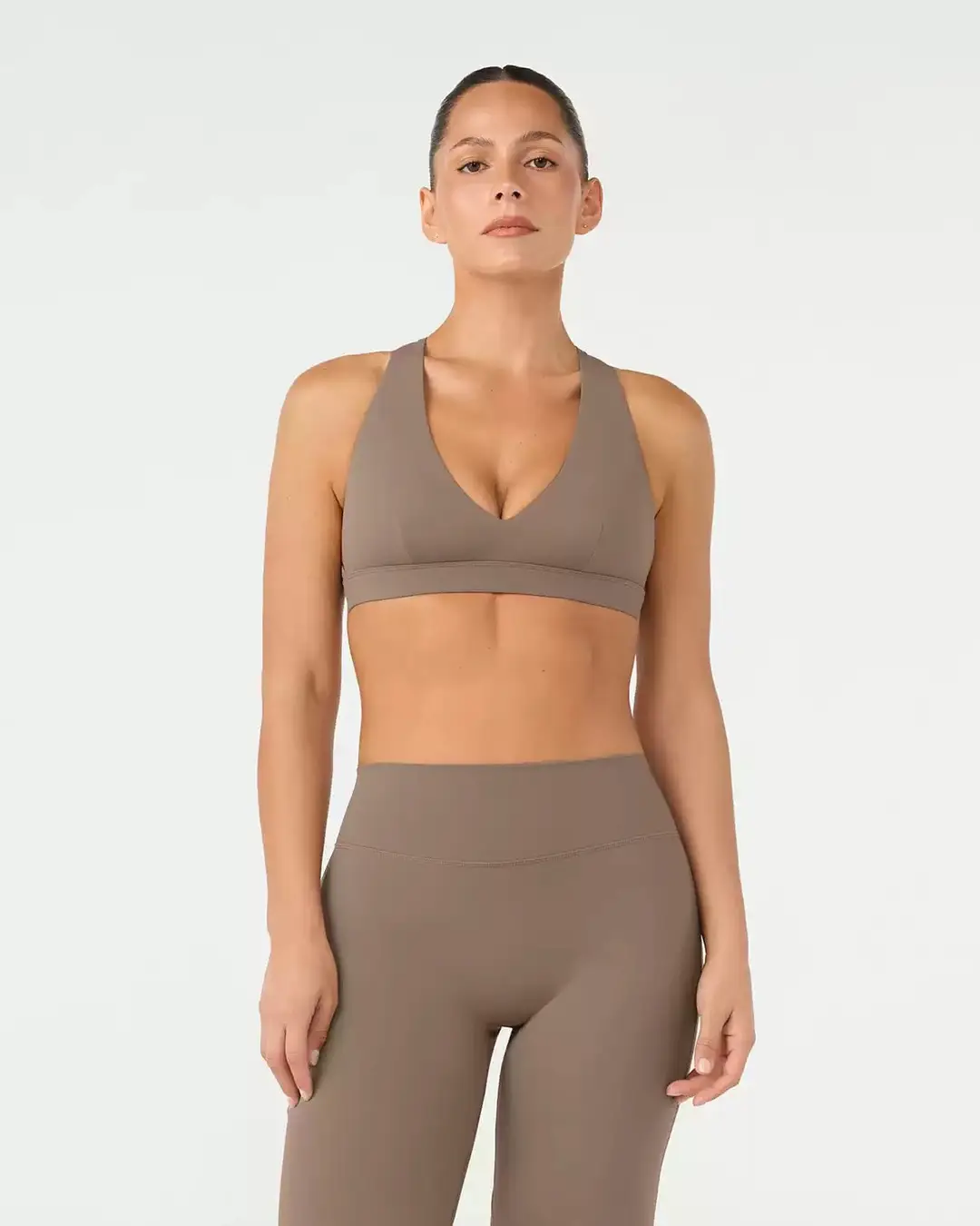 Foreign Trade Cross-Border Yoga Suit for Women with Chest Pads, Chest-Wrapped and Beautiful Back Bra, High-Waisted Quick-Drying Sports Fitness Training Pants — feature 38