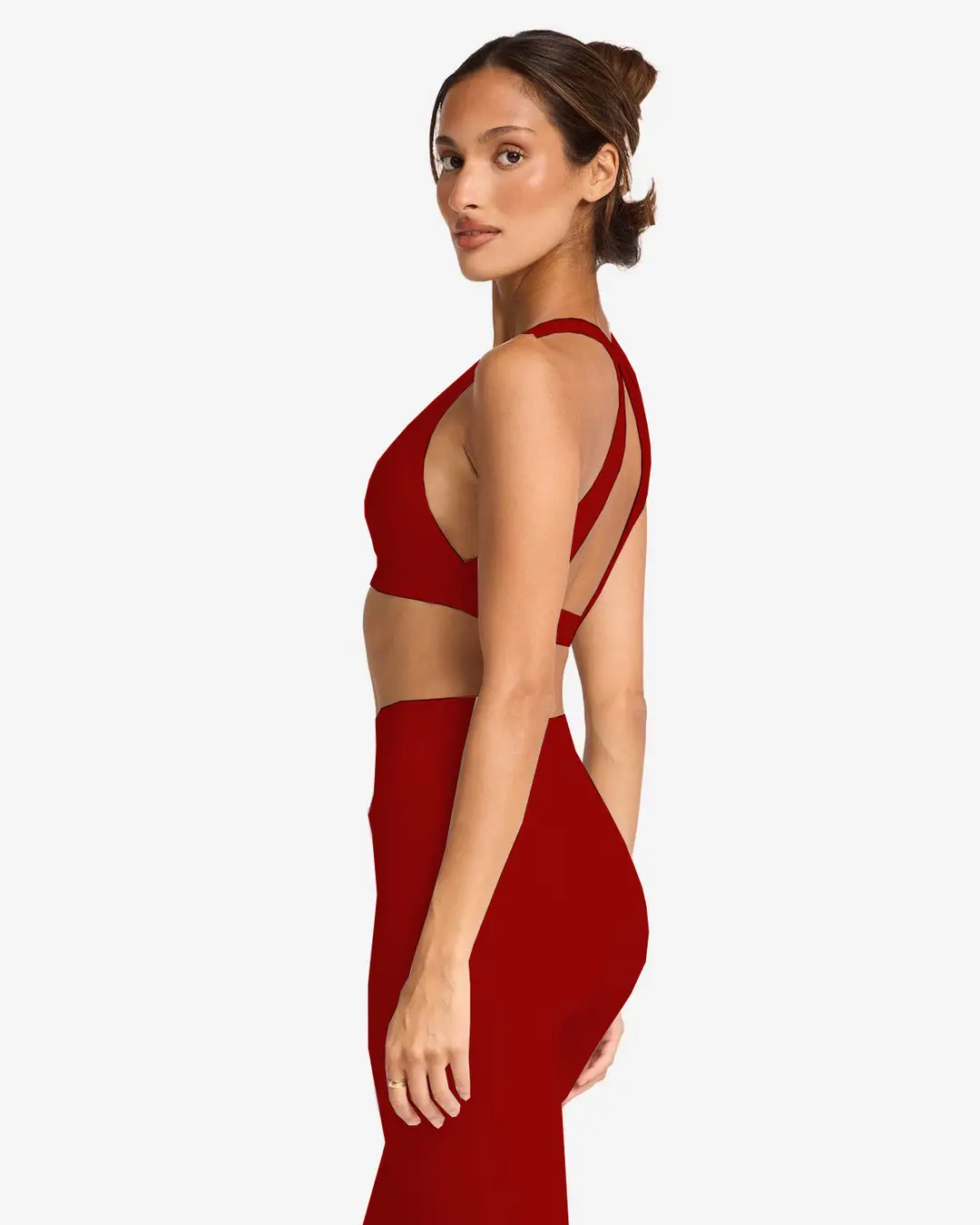 Foreign Trade Cross-Border Yoga Suit for Women with Chest Pads, Chest-Wrapped and Beautiful Back Bra, High-Waisted Quick-Drying Sports Fitness Training Pants — feature 9