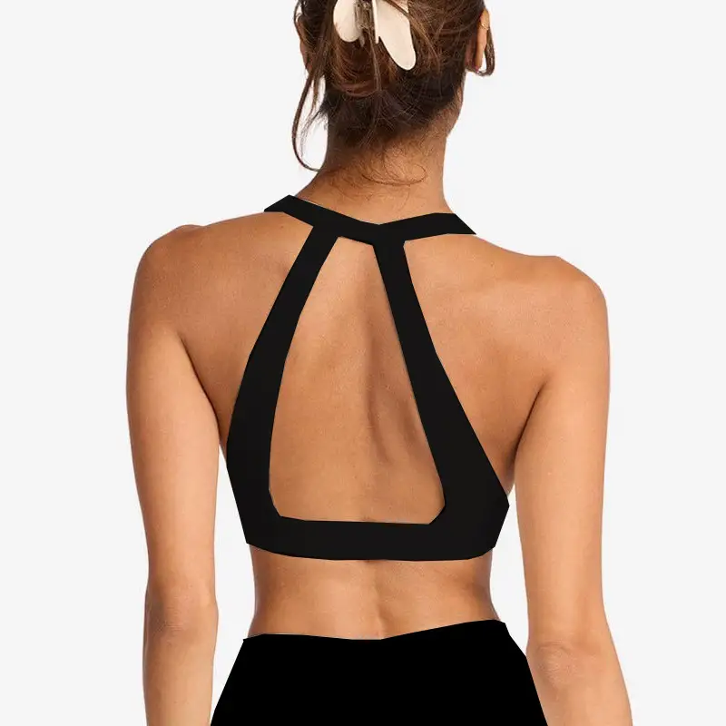 Foreign Trade Cross-Border Yoga Suit for Women with Chest Pads, Chest-Wrapped and Beautiful Back Bra, High-Waisted Quick-Drying Sports Fitness Training Pants