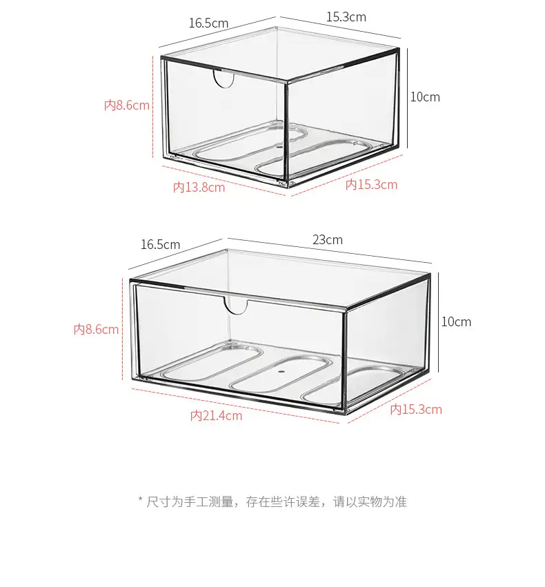 Transparent Acrylic Makeup Storage Box 9 Drawer 12cm β feature 10