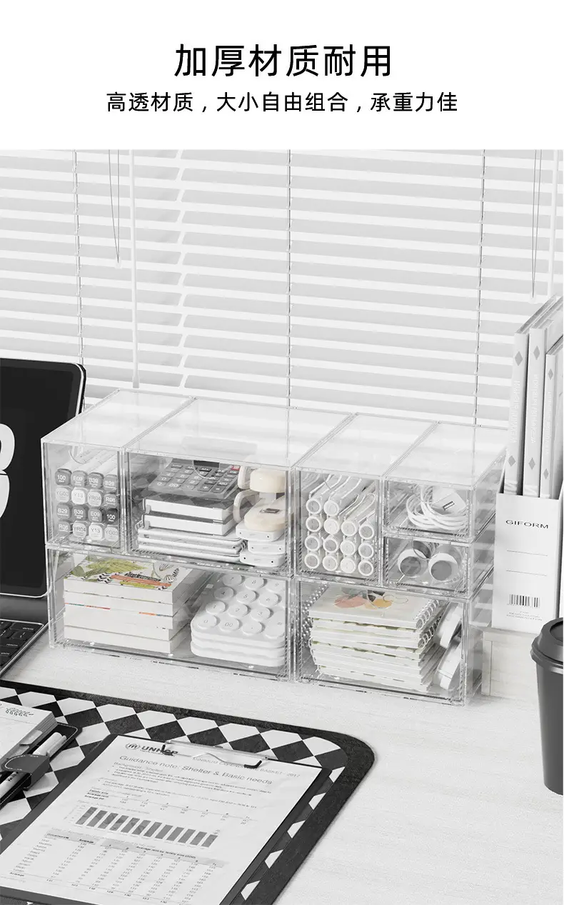 Transparent Acrylic Makeup Storage Box 9 Drawer 12cm β feature 3