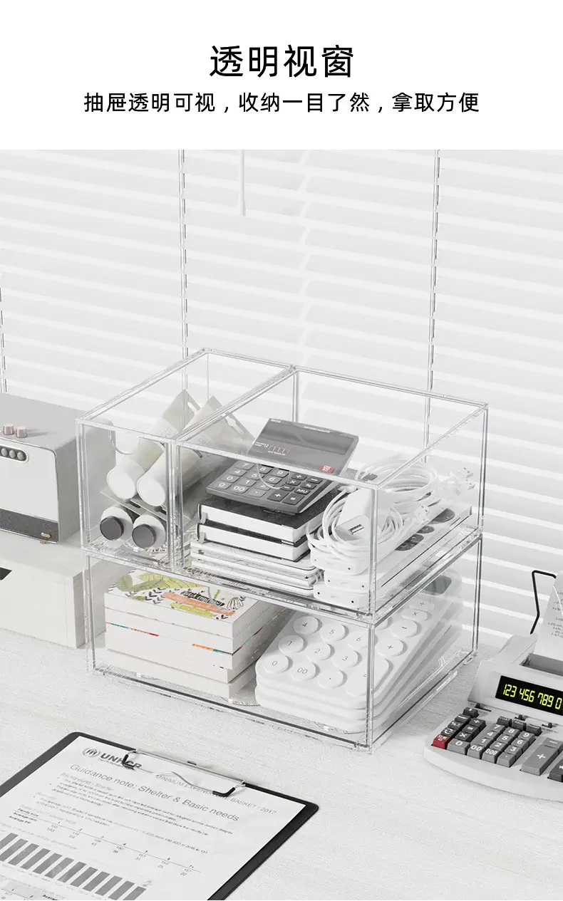 Transparent Acrylic Makeup Storage Box 9 Drawer 12cm β feature 4