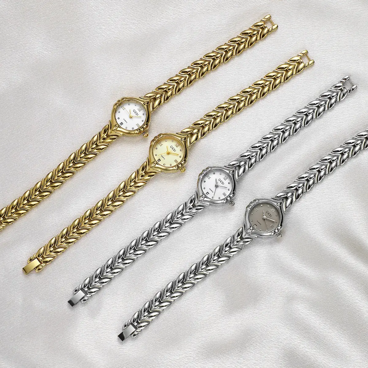 Gold Wheat Braided Watch for Women Luxury Quartz - Image 6