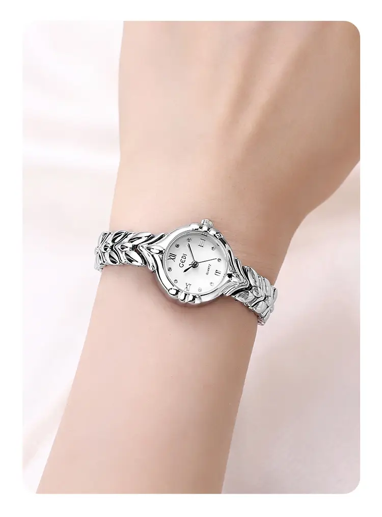 Gold Wheat Braided Watch for Women Luxury Quartz — feature 11
