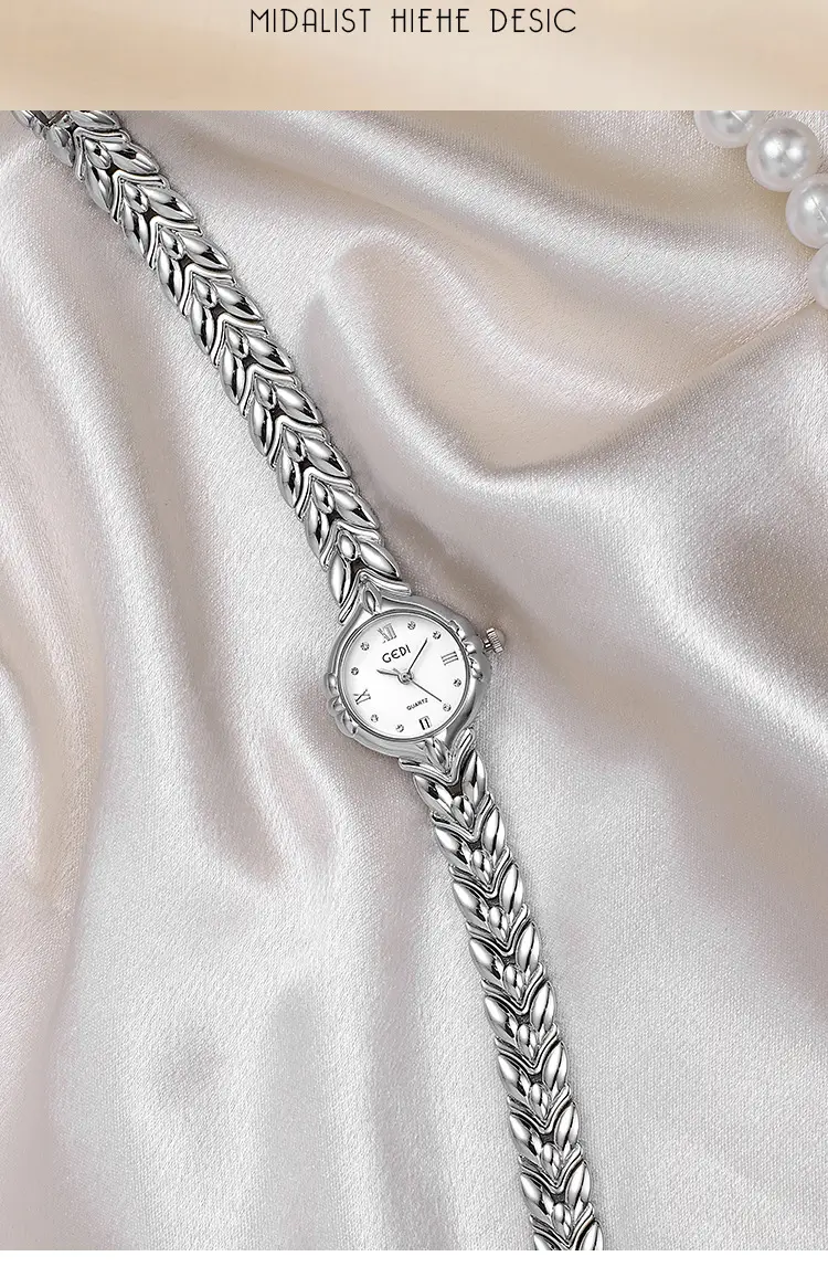 Gold Wheat Braided Watch for Women Luxury Quartz — feature 4