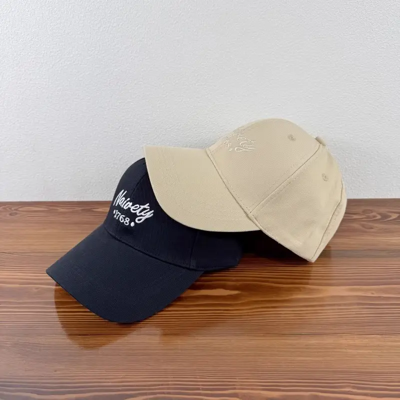 Women Embroidered Baseball Cap Brown Large Head
