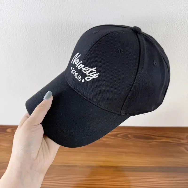 Women Embroidered Baseball Cap Brown Large Head — feature 10