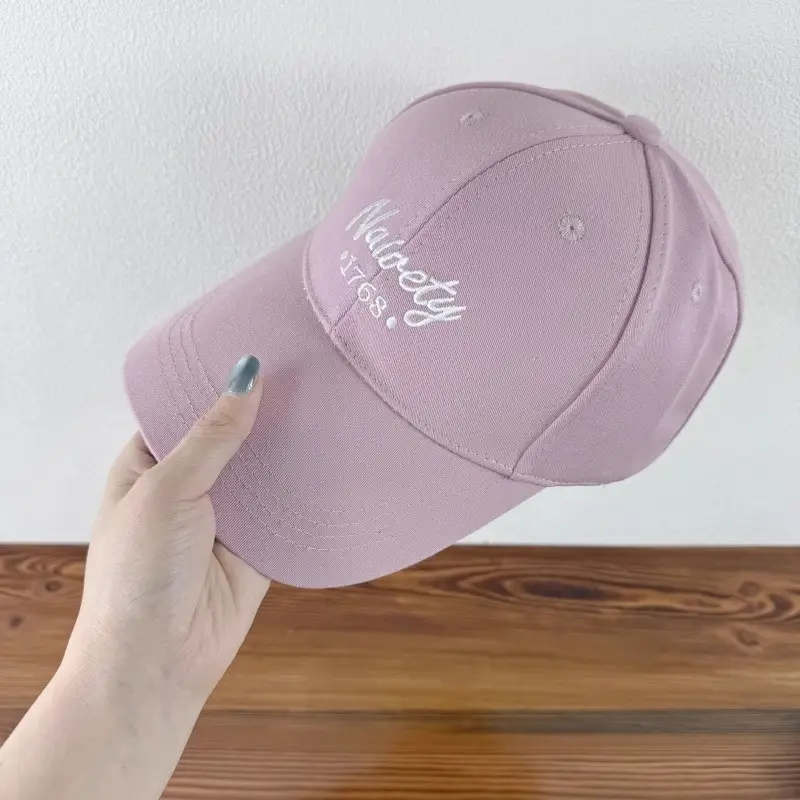 Women Embroidered Baseball Cap Brown Large Head — feature 17