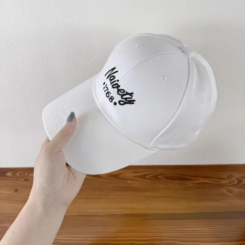 Women Embroidered Baseball Cap Brown Large Head