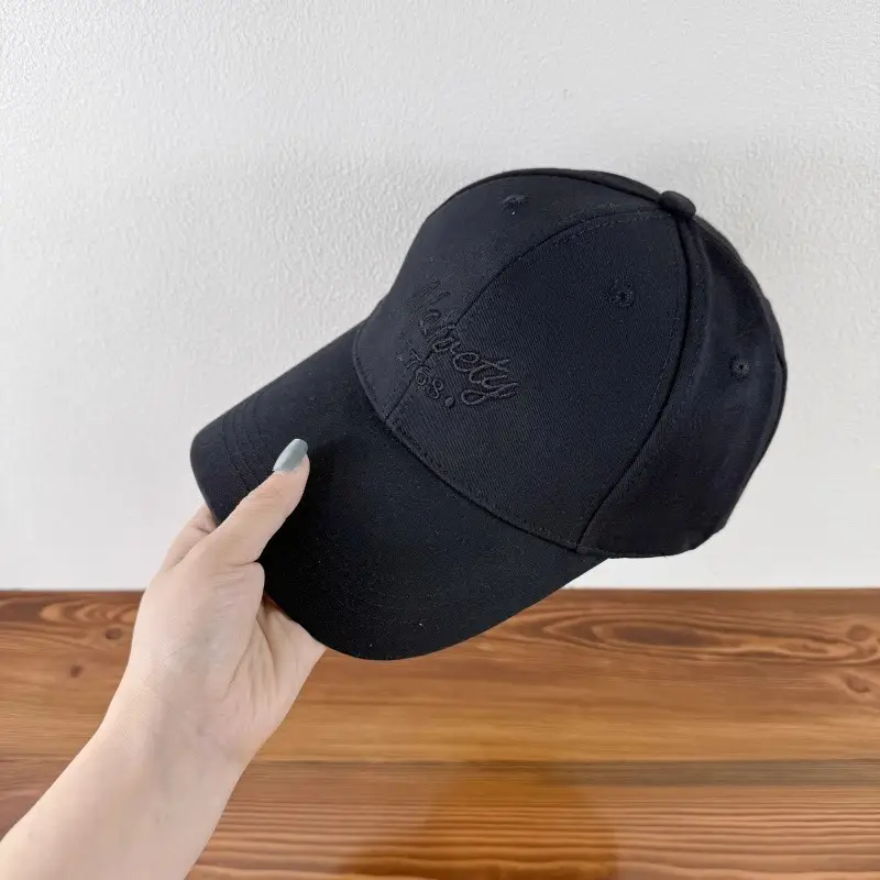 Women Embroidered Baseball Cap Brown Large Head