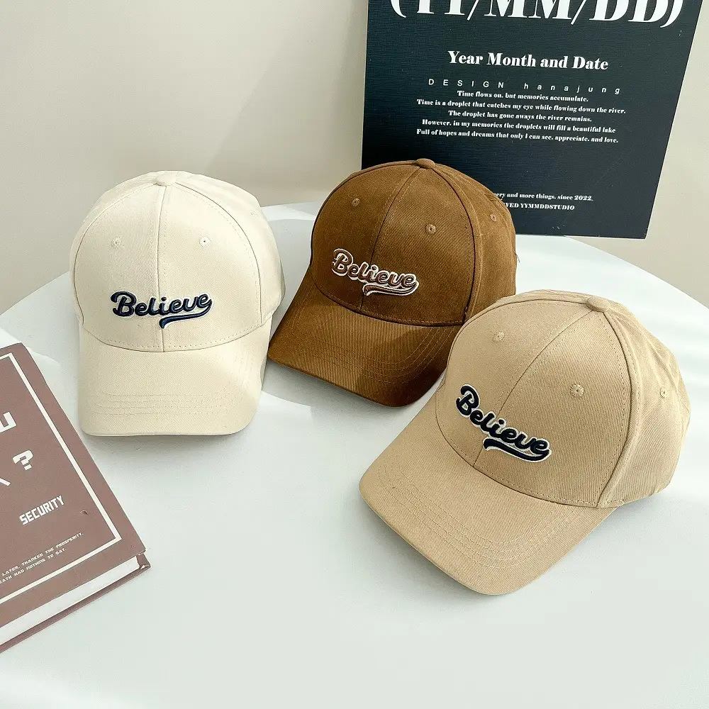 Men's Black "Believe" Embroidered Cap - Image 9
