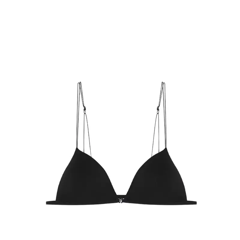 Ultra-Thin Intimates Without Rims, Breathable French Bra, Seamless Triangle Cup, Beautiful Back, Spaghetti Straps, Sexy Summer Bra