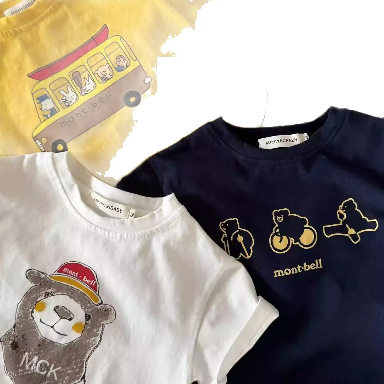 Children's Cartoon Printed T-Shirts Summer Wear - Image 9