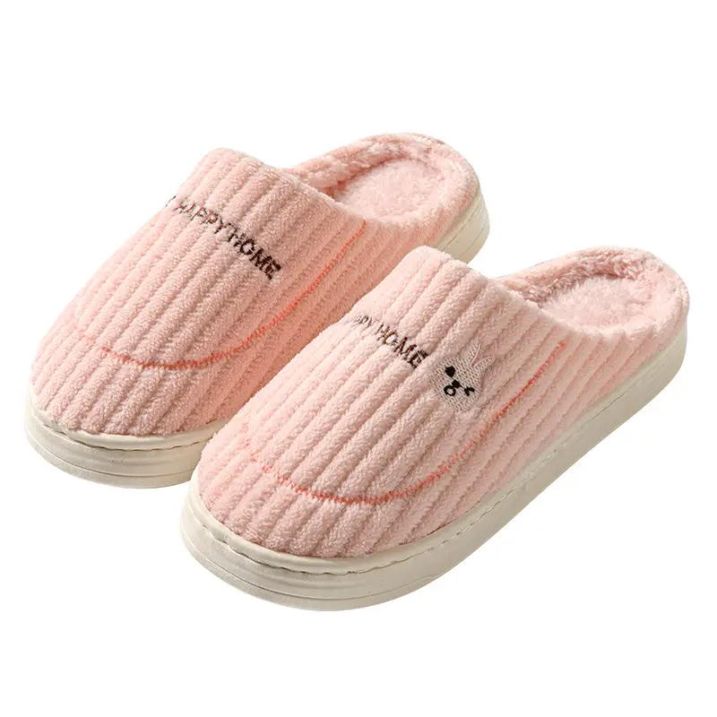 Winter Indoor Home Cotton Slippers for Men and Women, Thick-Soled Warm Slippers, Comfortable Fleece-Lined Household Non-Slip Confinement Shoes for Women - Image 10