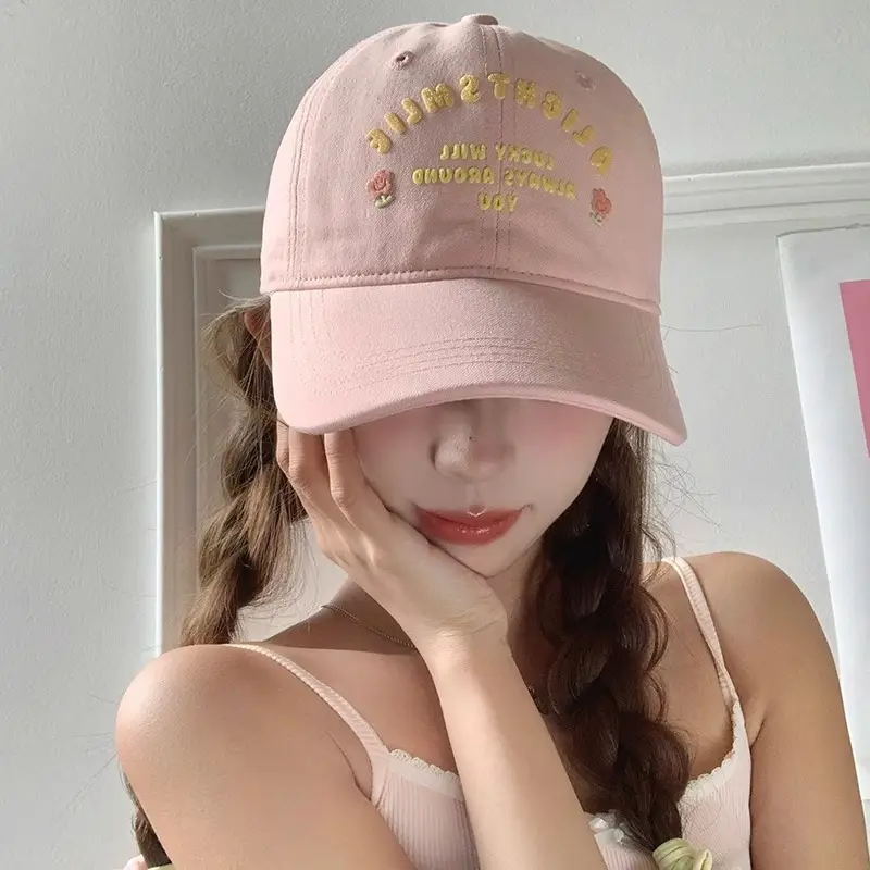 Floral Pink Baseball Cap for Women Spring Summer - Image 11