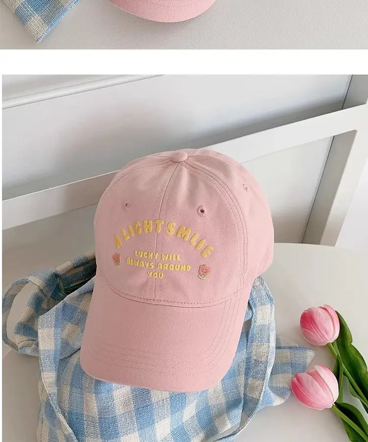 Floral Pink Baseball Cap for Women Spring Summer — feature 8