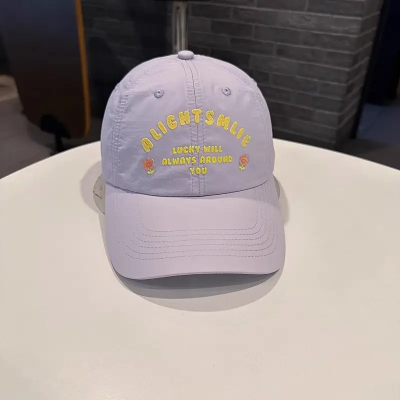 Floral Pink Baseball Cap for Women Spring Summer - Image 3