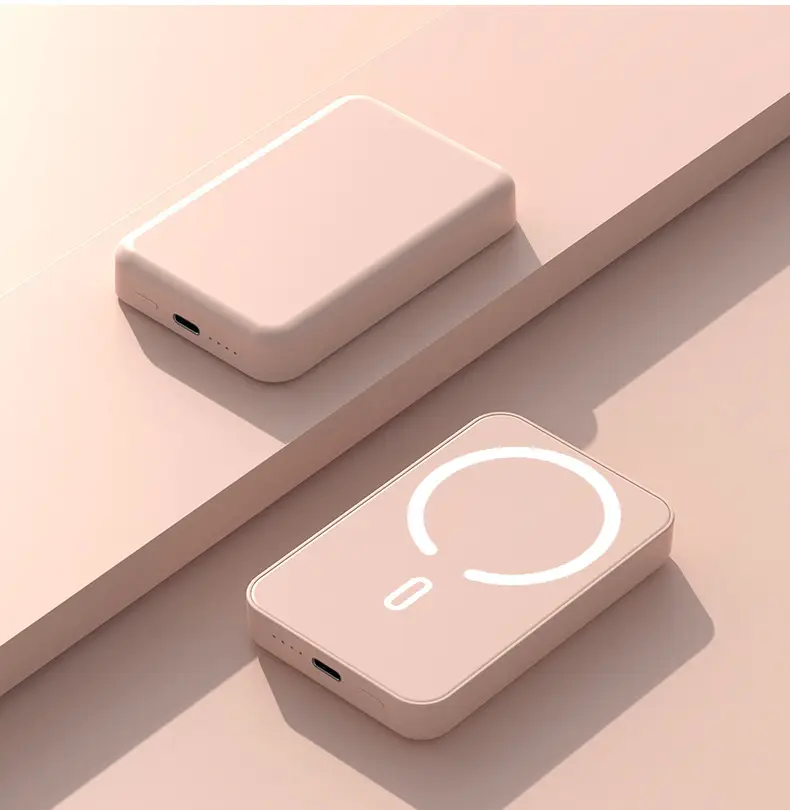Cross-Border Wholesale Magnetic Wireless Magsafe Power Bank 10000 Mah Ultra-Thin Fast Charging Mobile Power Supply Customization — feature 19