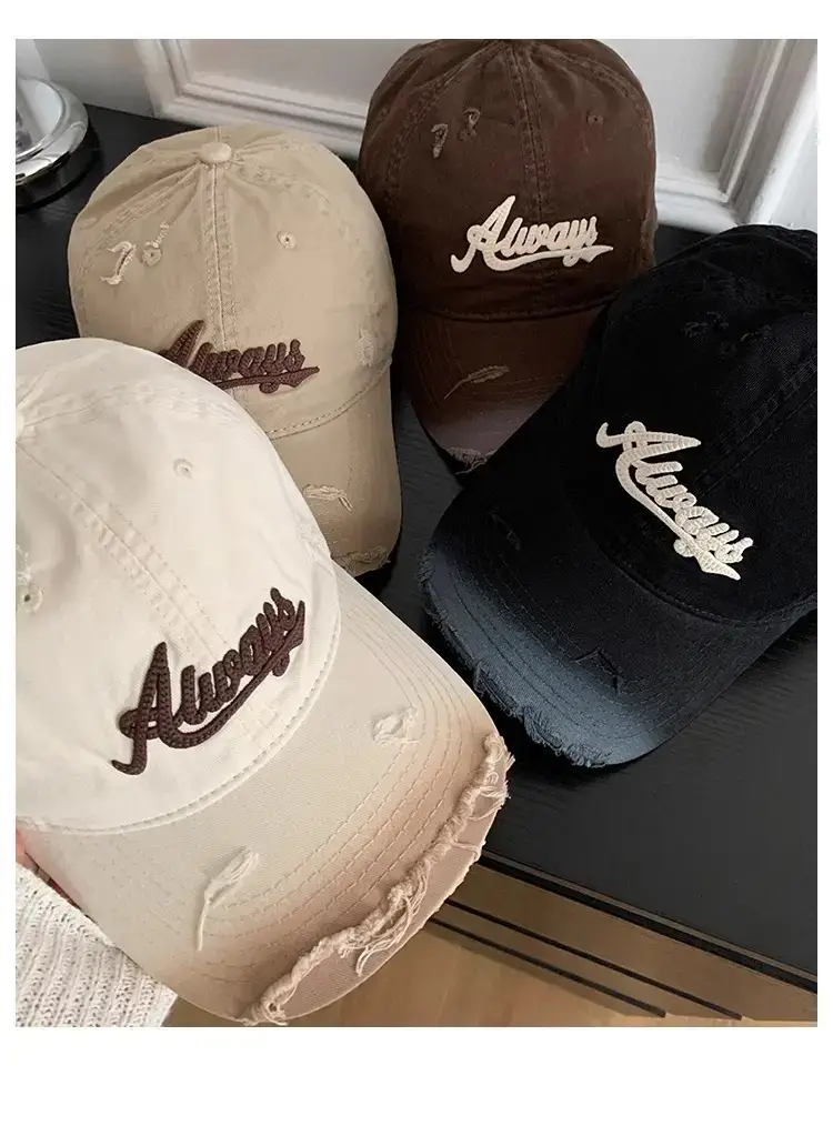 Pink American Retro Baseball Cap for Women Summer Wear — feature 10