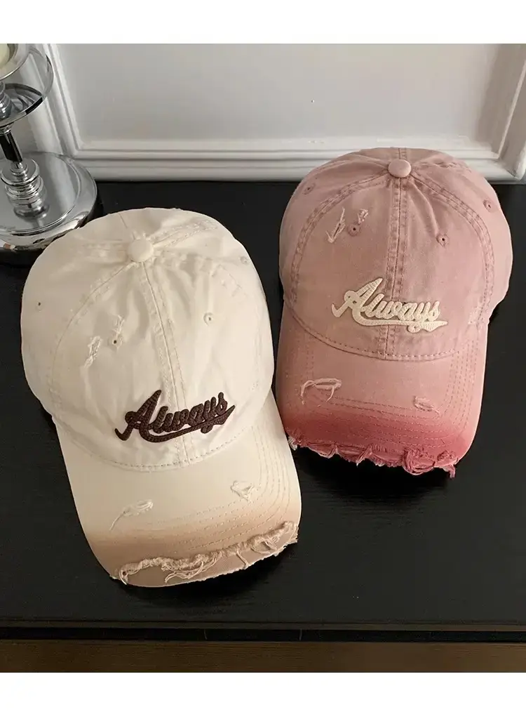 Pink American Retro Baseball Cap for Women Summer Wear — feature 11