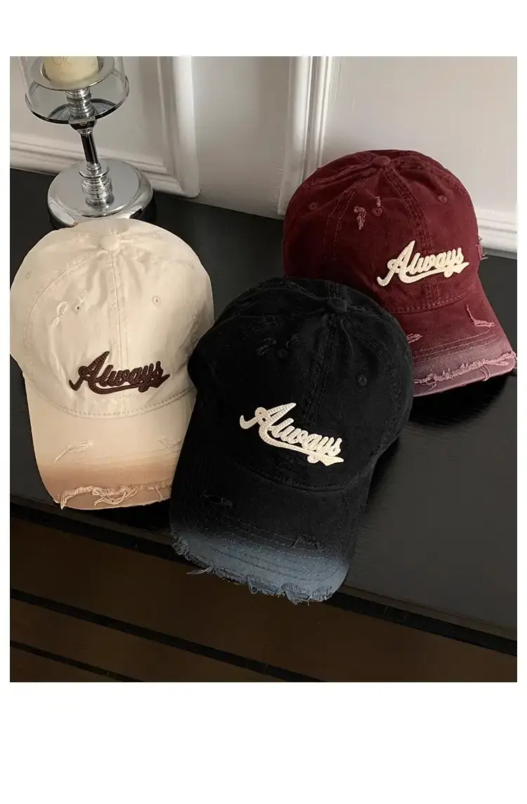 Pink American Retro Baseball Cap for Women Summer Wear — feature 13