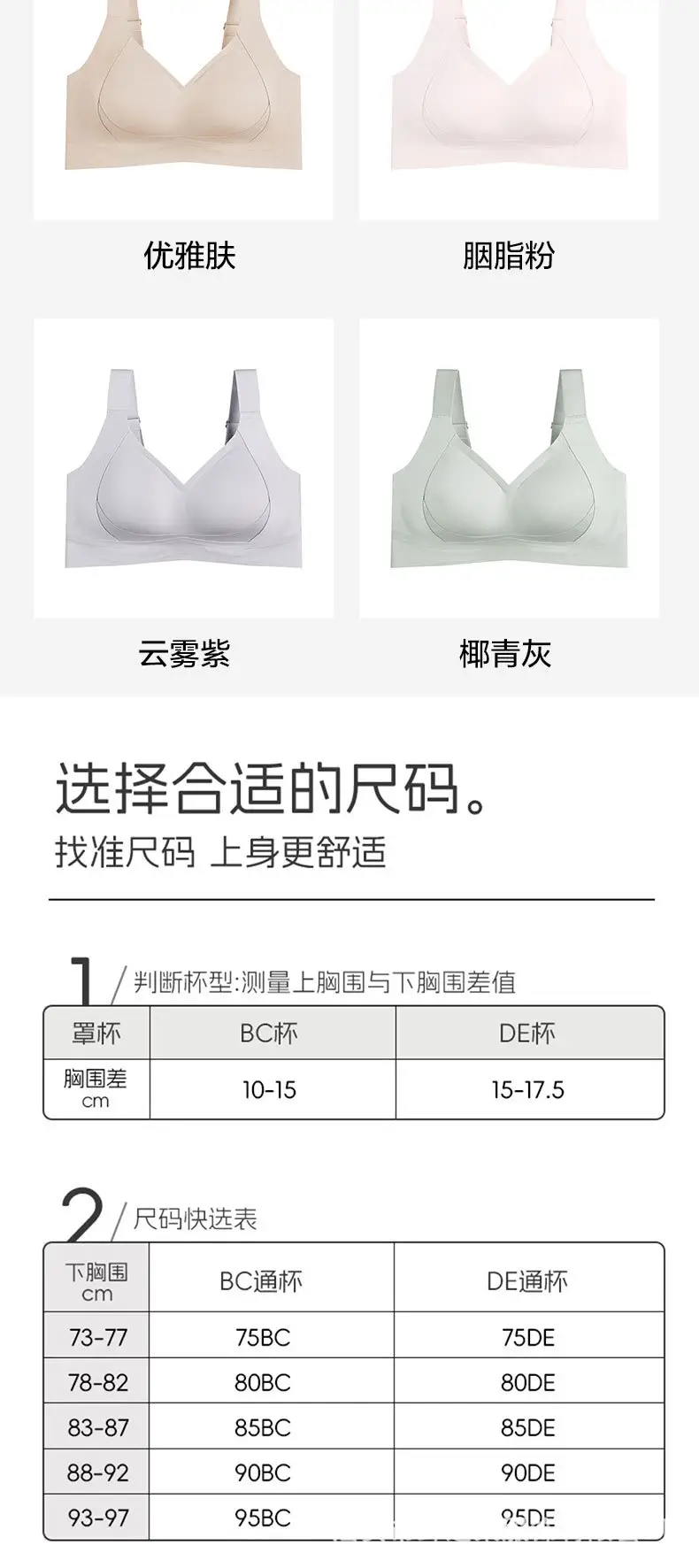 Big Breasts Appear Smaller, Large Cup Breathable Bra, Pull-Up Full Cup, No Steel Ring, Large Size Push-Up Anti-Sagging Adjustable Bra — feature 9